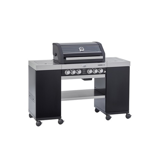BBQ Videro G4-SL avec îlot cuisine, 30mbar noir